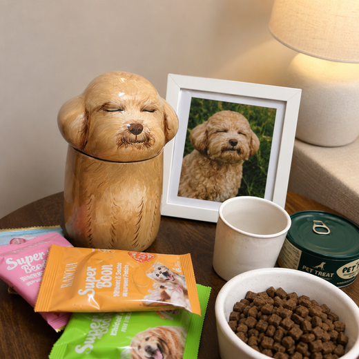 Customer photo of custom pet memorial