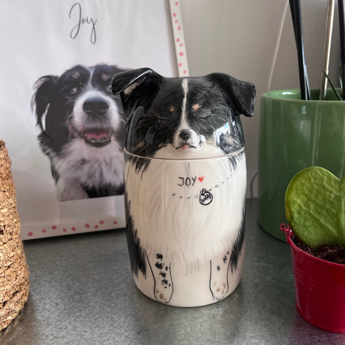 Custom Pet Memorial Urn – Hand-Painted From Your Pet’s Photo