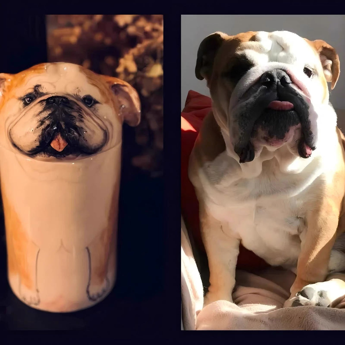 Custom Pet Memorial Urn – Hand-Painted From Your Pet’s Photo